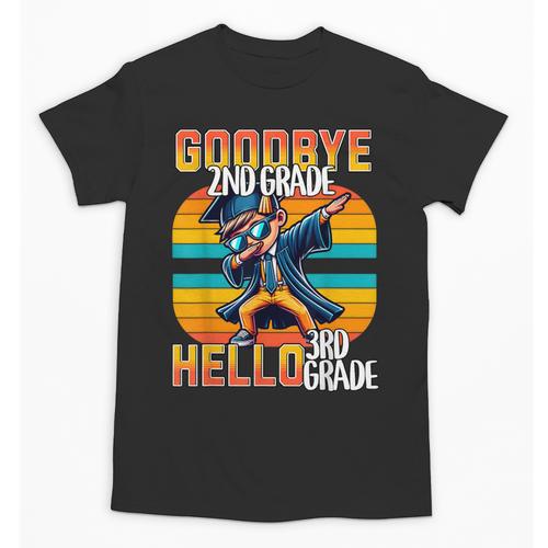Dabbing Boy Goodbye 2nd Grade Hello 3rd Grade Graduation Unisex T-Shirt - Best Gift Smart