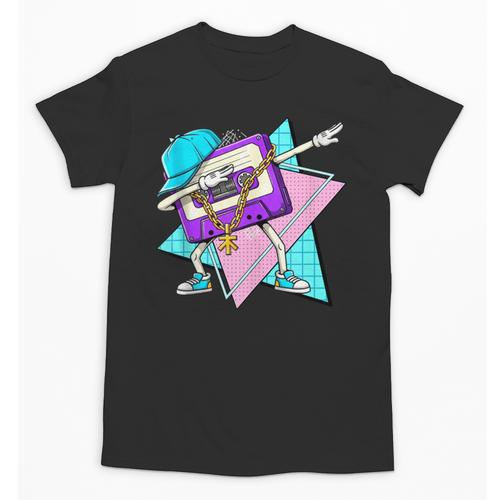 Dabbing Cassette Tape 70s 80s 80s Outfit Nostalgia Unisex T-Shirt - Figerry
