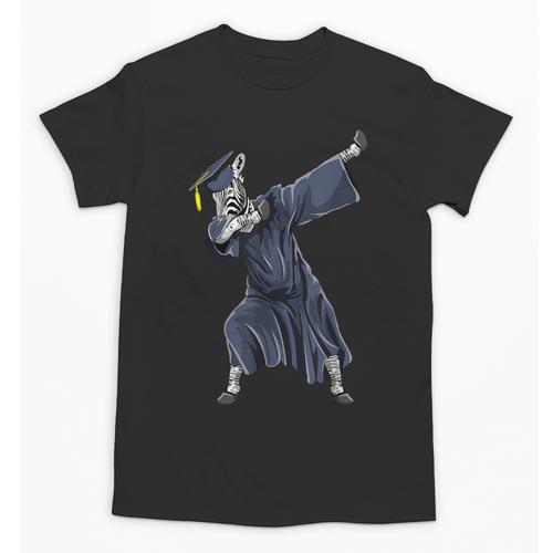 Dabbing Graduate Zebra Team Mascot Graduation Senior Shirt Unisex T-Shirt - Best Gift Smart