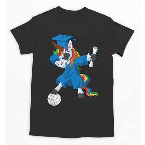 Dabbing Graduation Class 2023 Unicorn Volleyball Unisex T-Shirt - Best Gift Smart