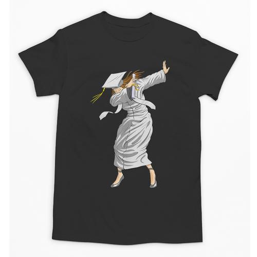 Dabbing Graduation Class Of 2025 Woman Graduation Unisex T-Shirt - Best Gift Smart