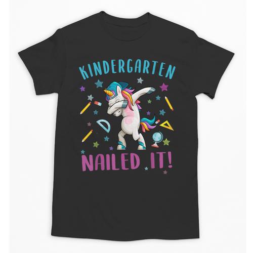 Dabbing Kindergarten Unicorn Graduation Class 2021 Nailed It Unisex T-Shirt - Best Gift Smart