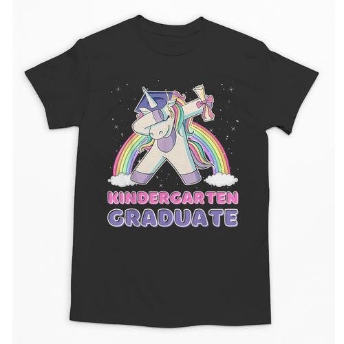 Dabbing Unicorn Kindergarten Graduation Dab Dance Girl Unisex T-Shirt - Best Gift Smart