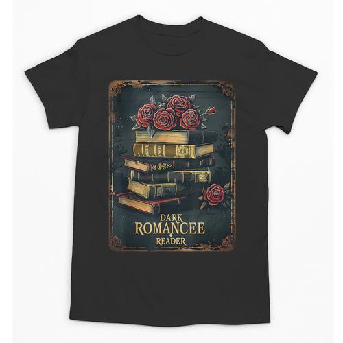 Dark Romance Reader Vintage Floral Book Lover Unisex T-Shirt - Bookorys CA
