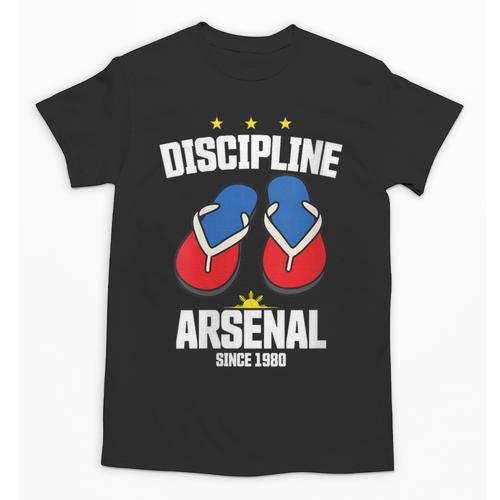 Discipline Arsenal Pinoy Nostalgia Filipino Tsinelas Unisex T-Shirt - Figerry