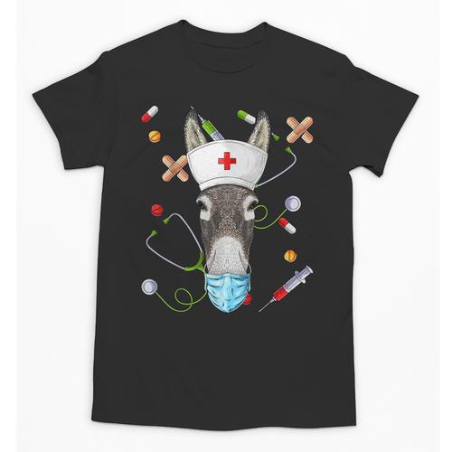 Donkey Nurse RN ER Nursing School Graduation Unisex T-Shirt - Best Gift Smart