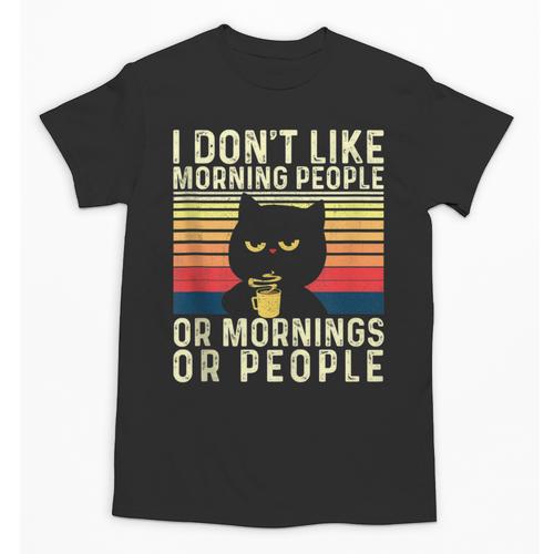 I Don't Like Morning People Introvert Introverted Antisocial Unisex T-Shirt - Raresse