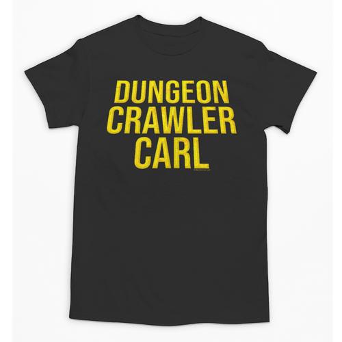 Dungeon Crawler Carl Yellow Text Logo LitRPG Series Book Unisex T-Shirt - Bookorys