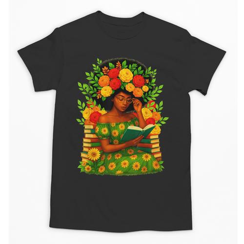 Educated Women Girls Reading Book Black History Month Unisex T-Shirt - Bookorys CA