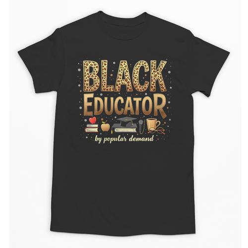 Educator By Popular Demand African American Book Lover Unisex T-Shirt - Bookorys DE