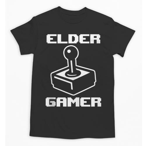 Elder Gamer Retro Video Game Nostalgia Old Gamer Unisex T-Shirt - Figerry