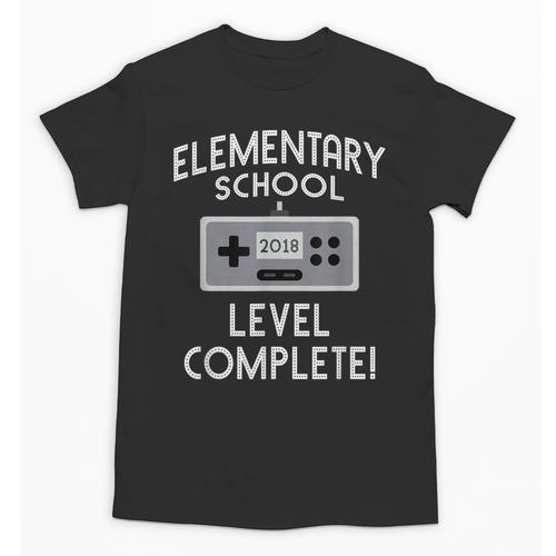 Elementary School Graduation Shirt Level Complete Gamer Unisex T-Shirt - Best Gift Smart