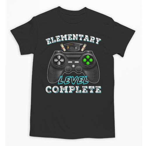 Elementary School Level Complete Gamer Graduation Unisex T-Shirt - Best Gift Smart