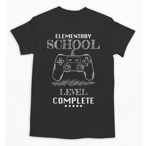 Elementary School Level Complete Shirt Graduation Gaming Unisex T-Shirt - Best Gift Smart
