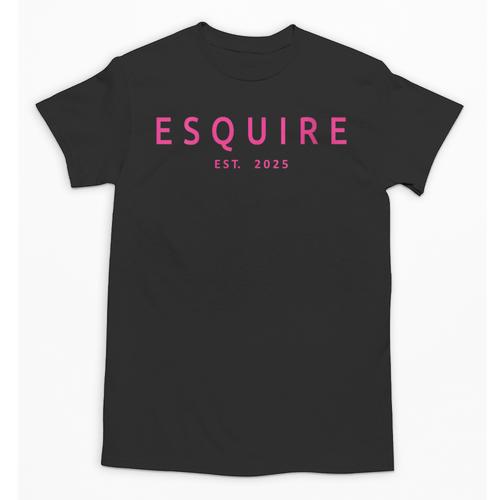 Esquire Est 2025 Women Lawyer Attorney Law School Graduation Unisex T-Shirt - Best Gift Smart