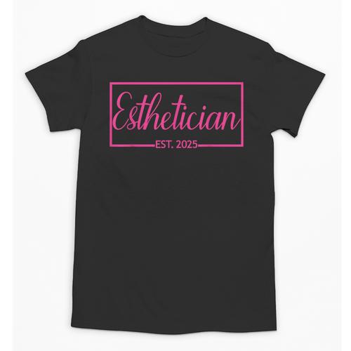 Esthetician Est 2025 Skin Care Specialist Graduation Unisex T-Shirt - Best Gift Smart
