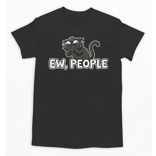 Ew People Cat Anti Social Introvert Unisex T-Shirt - Raresse