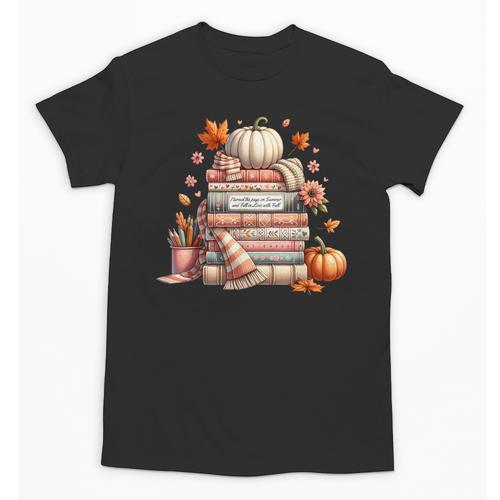 Fall Colors s I Love Fall s Books & Pumpkins Unisex T-Shirt - Bookorys