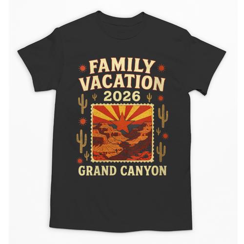 Family Vacation Grand Canyon 2026 Nostalgia Unisex T-Shirt - Figerry