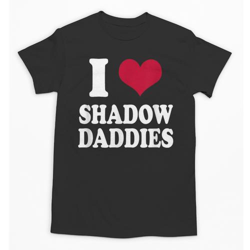 Fantasy Romantasy Book Lover I Love Heart Shadow Daddies Unisex T-Shirt - Bookorys
