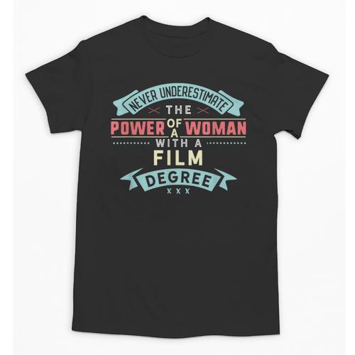 Film Degree Major Shirt Strong Woman Graduation Unisex T-Shirt - Best Gift Smart