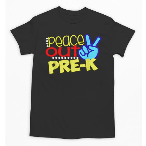 First Day Of School Shirt Peace Out Pre-K Graduation Kids So Unisex T-Shirt - Best Gift Smart