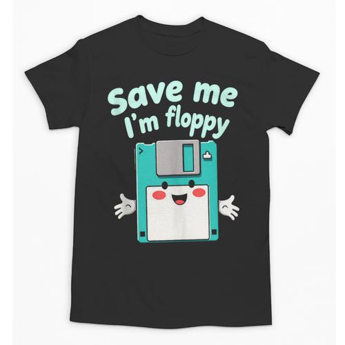 Floppy Disk Retro Tech Nostalgia Old School Computing Humor Unisex T-Shirt - Figerry