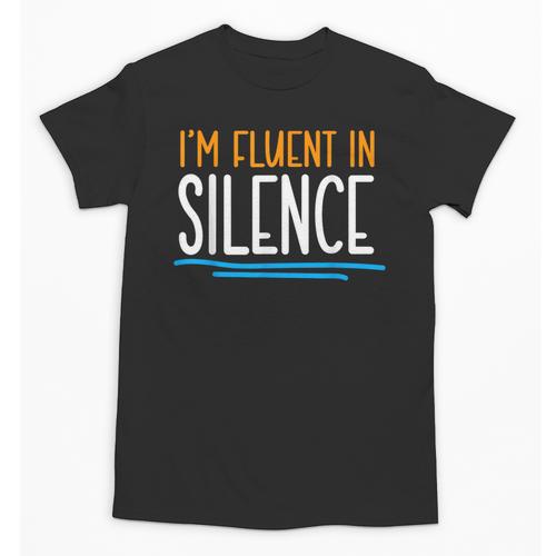 Im Fluent In Silence Introvert Unisex T-Shirt - Raresse