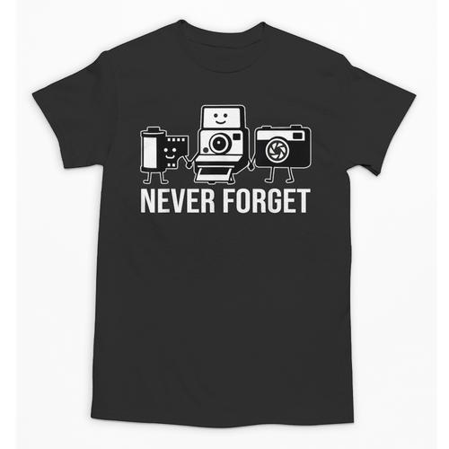 Never Forget Retro Camera Photography Nostalgia Unisex T-Shirt - Figerry