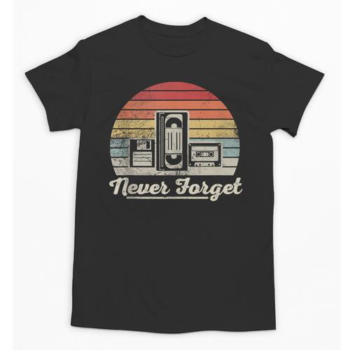 Never Forget Retro Nostalgia Vintage Cassette Unisex T-Shirt - Figerry