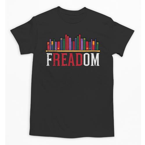 Freadom Shelf Read Reading Book Librarian Men Women Kids Unisex T-Shirt - Bookorys