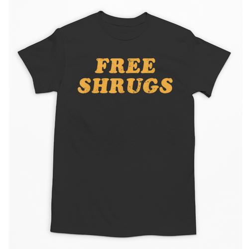 Free Shrugs Don't Care Introvert Unisex T-Shirt - Raresse