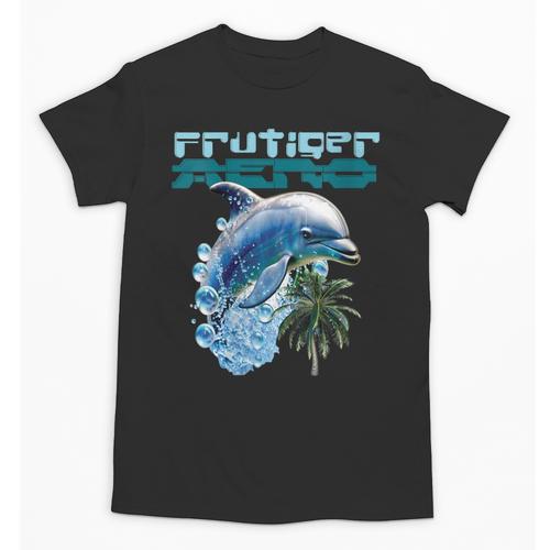 Frutiger Aero Splashy Dolphin Y2k Aesthetic Graphic Unisex T-Shirt - Figerry