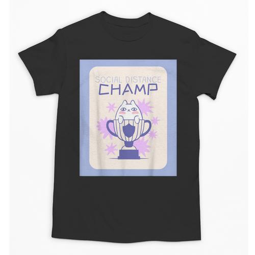 Fun Cute Introvert Cat Character Trophy For Men Women Unisex T-Shirt - Raresse