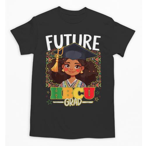 Future HBCU Grad Afro Girl College Graduation Kids Unisex T-Shirt - Best Gift Smart