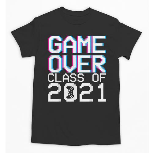 Game Over Class Of 2021 Video Games Graduation Gamer Unisex T-Shirt - Best Gift Smart