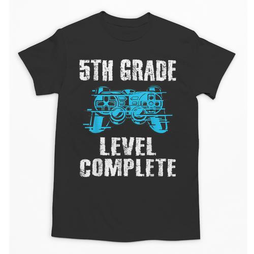 Gamer Graduation 5th Grade Level Complete Video Games Boys Unisex T-Shirt - Best Gift Smart