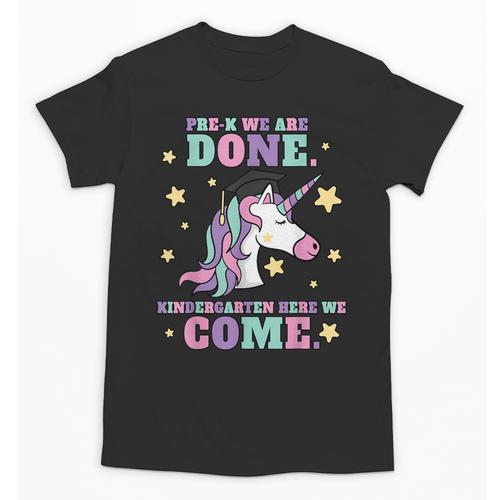 Girls Pre-K Graduation Magical Unicorn Unisex T-Shirt - Best Gift Smart
