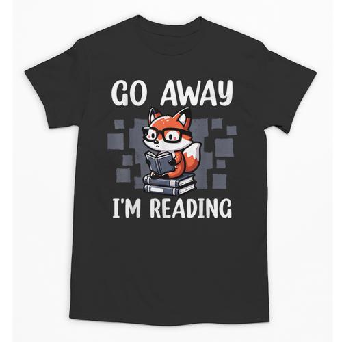 Go Away I'm Reading Book Reader Cute Fox Librarians Unisex T-Shirt - Bookorys