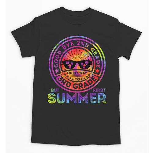 Goodbye 2nd Grade Graduation To 3rd Grade First Summer Kids Unisex T-Shirt - Best Gift Smart
