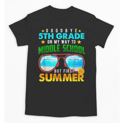 Goodbye 5th Grade Graduation To 6th Grade Hello Summer Kids Unisex T-Shirt - Best Gift Smart