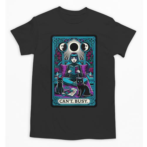 Gothic Girl Tarot Card Introverted Reader And Reading Unisex T-Shirt - Raresse