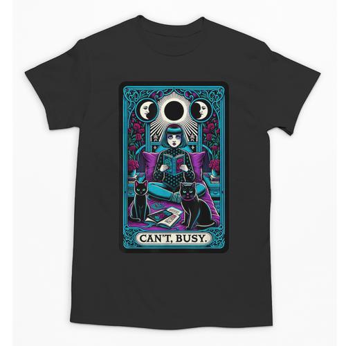 Gothic Girl Tarot Card Introverted Reader And Reading Unisex T-Shirt - Raresse