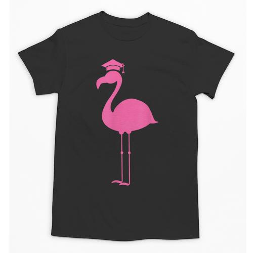 Graduate Cute Pink Flamingo Graduation Unisex T-Shirt - Best Gift Smart