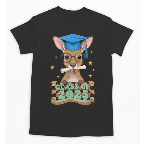 Graduate Kangaroo Class Of 2025 Kids Graduation Unisex T-Shirt - Best Gift Smart
