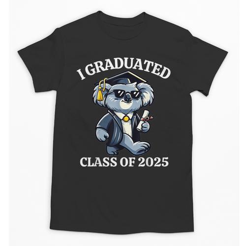 I Graduated Graduate Class Of 2025 Koala Graduation Unisex T-Shirt - Best Gift Smart