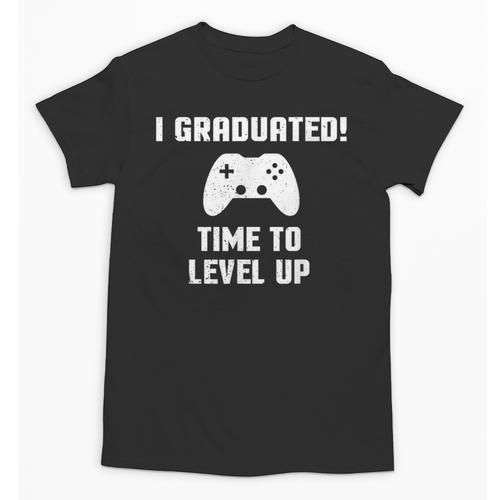 I Graduated Time To Level Up Graduation T-Shirt Unisex T-Shirt - Best Gift Smart