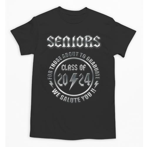 Graduation 2024 Rock & Roll Style Senior Unisex T-Shirt - Best Gift Smart