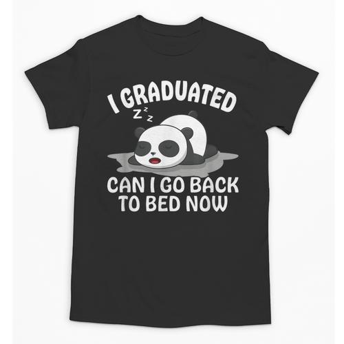 Graduation Animal Zoo Panda Bear I Graduated Panda Student Unisex T-Shirt - Best Gift Smart