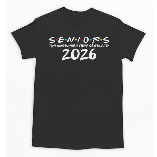 Graduation Announcements 2026 Retro Class Of 2026 Senior Unisex T-Shirt - Best Gift Smart